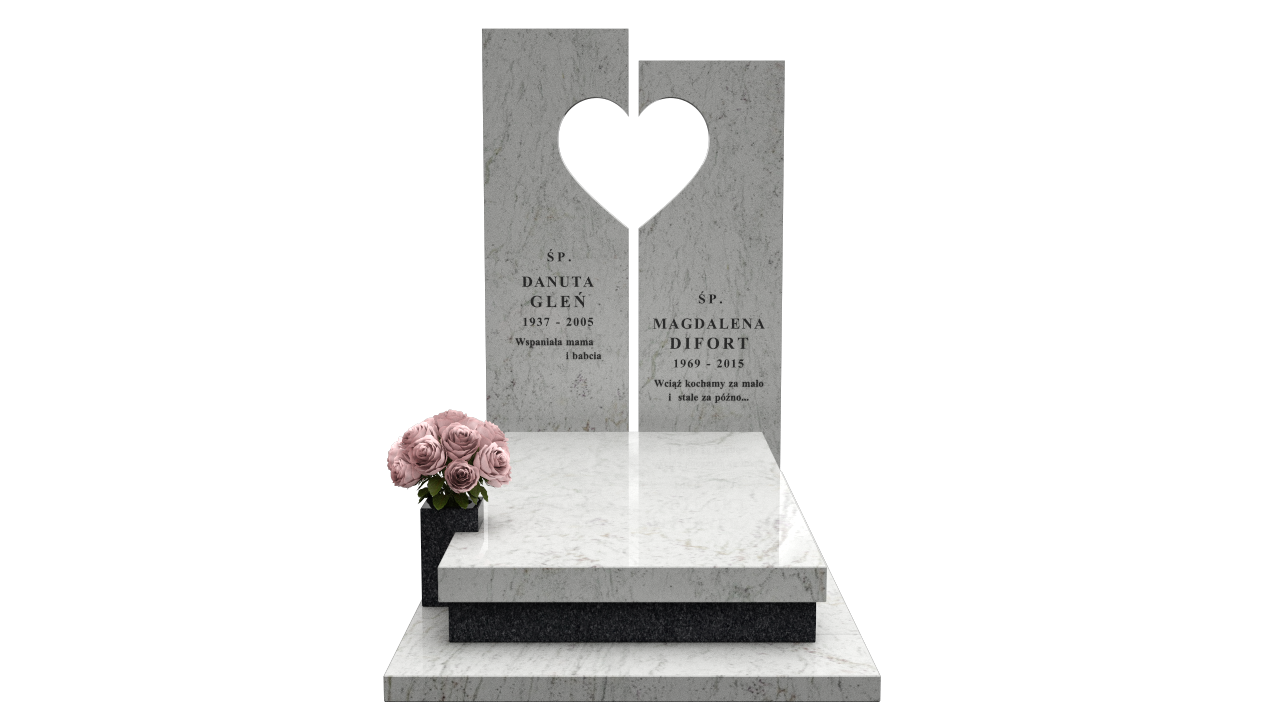 Minimalistyczny ekskluzywny nagrobek granitowy w Łodzi